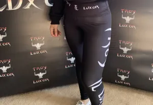 Troy Luxor Women's High Waist Leggings Black Diamond