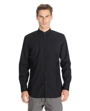 Tuck Collar LS Shirt Black