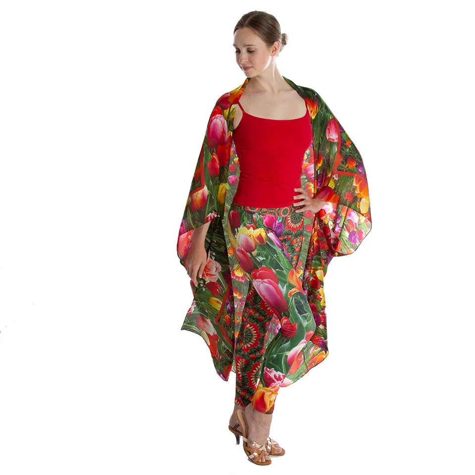Tulip Flower Yoga  Leggings