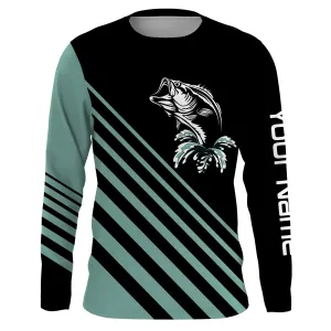 UPF 30  Long Sleeve Performance Bass Fishing Shirt - UV Sun Protection TTS0075