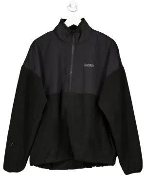 Vanquish Black 1/4 Zip Fleece And Shell Sweater UK M