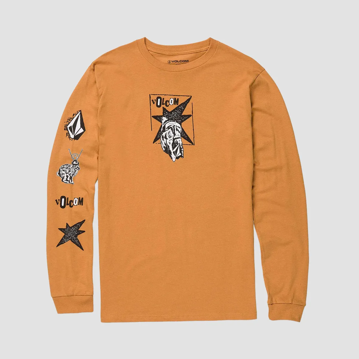 Volcom Heritage Longsleeve T-Shirt Honey Gold