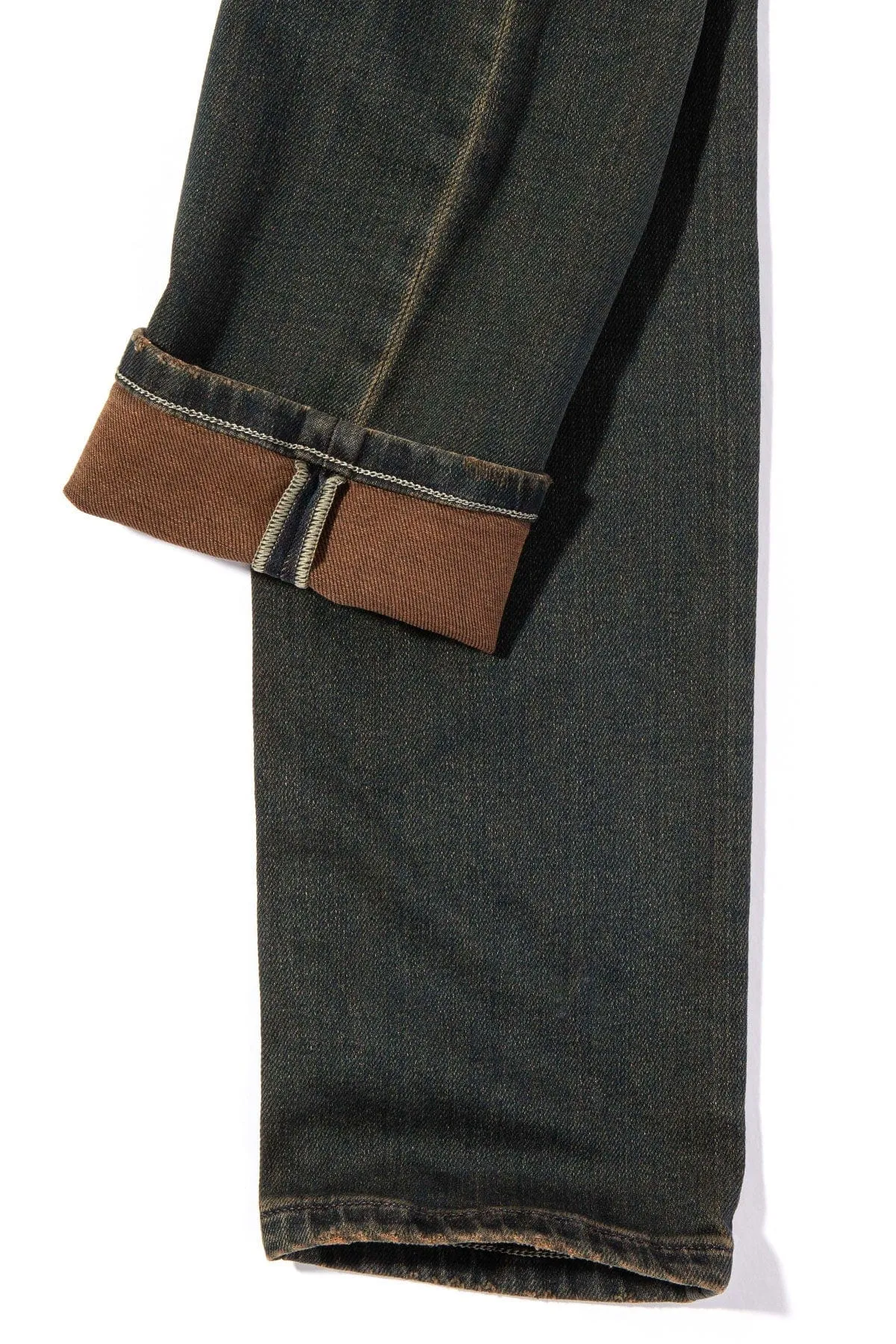 Waylon Over-Dyed Stretch Denim In Ruggine