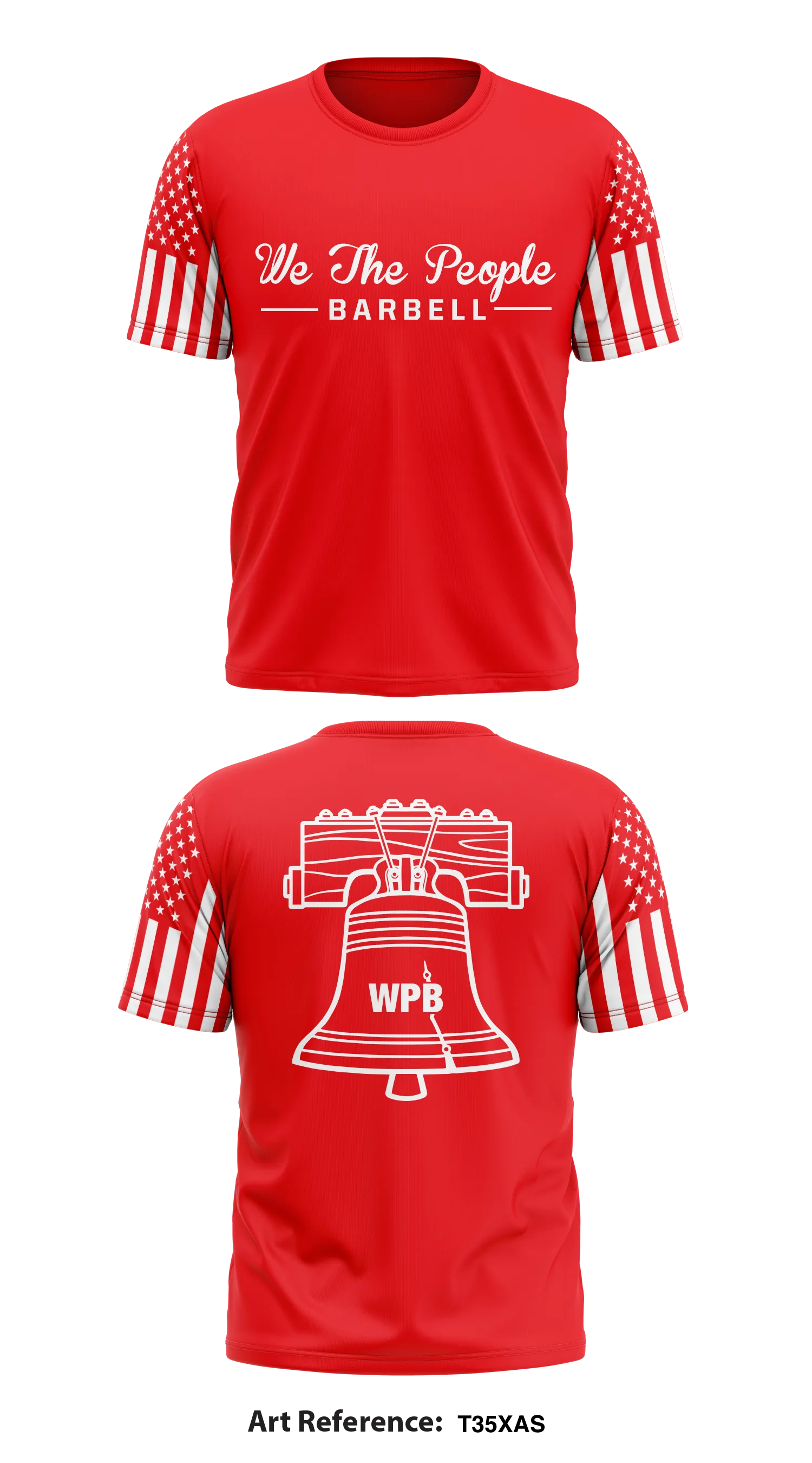We the People Barbell Store 1 Core Men's SS Performance Tee - T35xAs