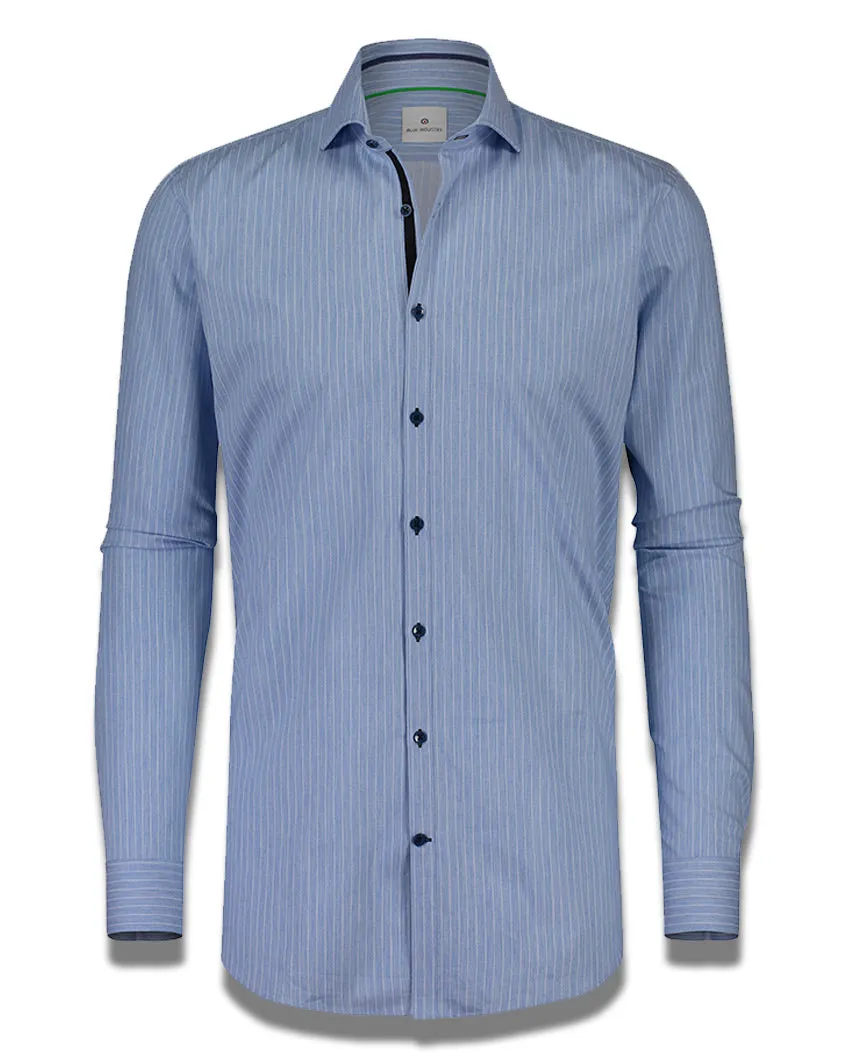 White Pinstripe Shirt