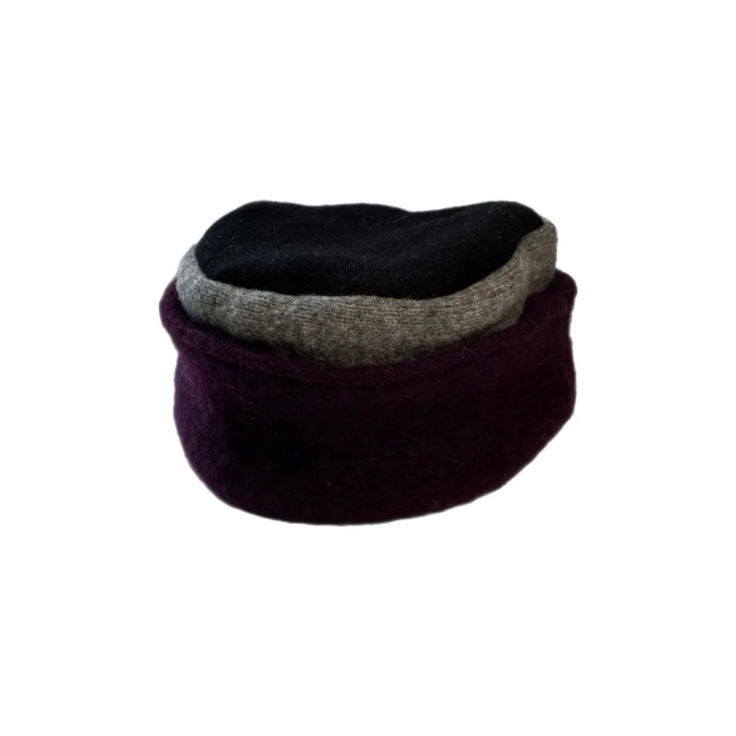 Women's Maroon & Black Hat - 08 | One Size