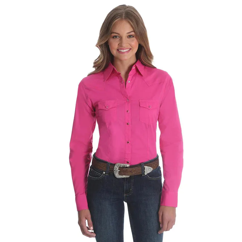 Wrangler Long Sleeve Solid Shirt
