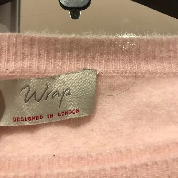 Wrap wool sweater