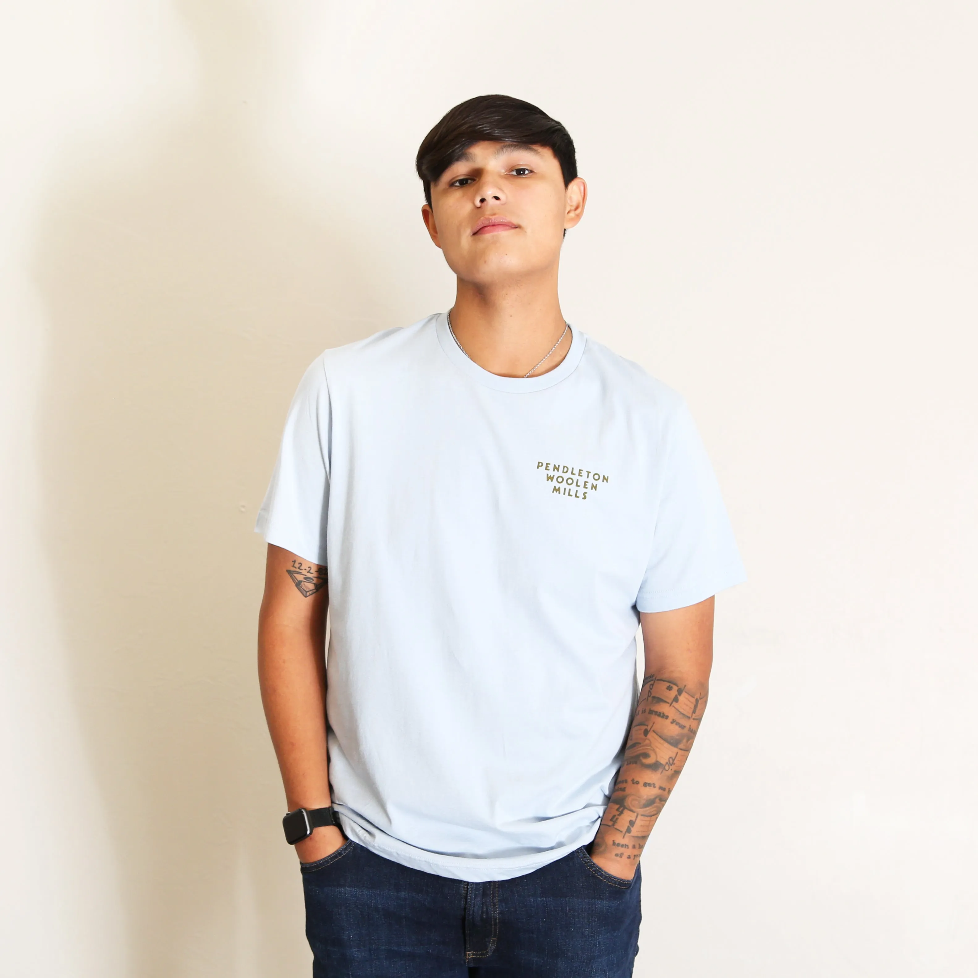 Wyeth Trail Graphic Tee Light Blue Multi
