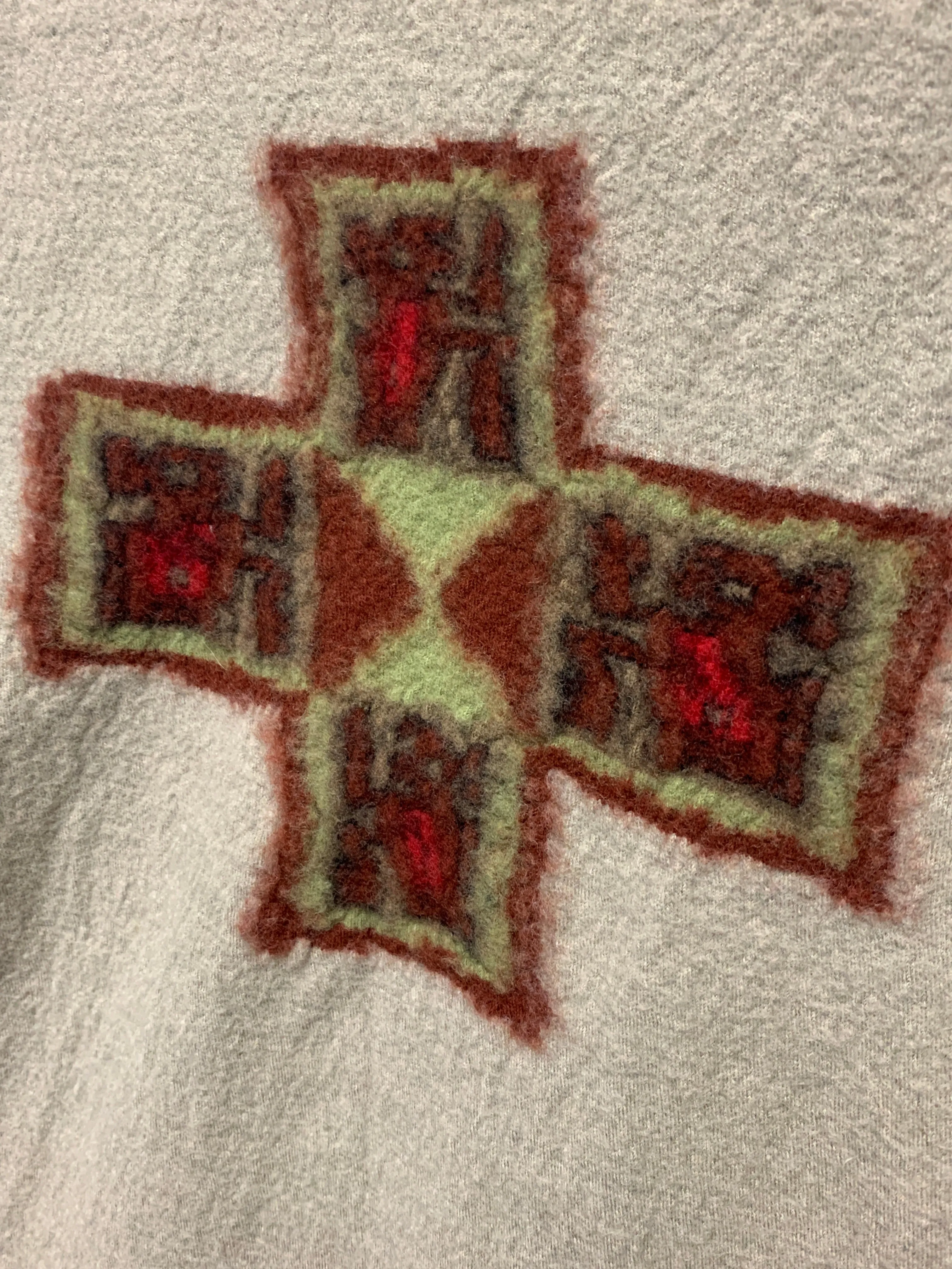 [XL] Kapital Totem Potlach Cross Wool Sweater